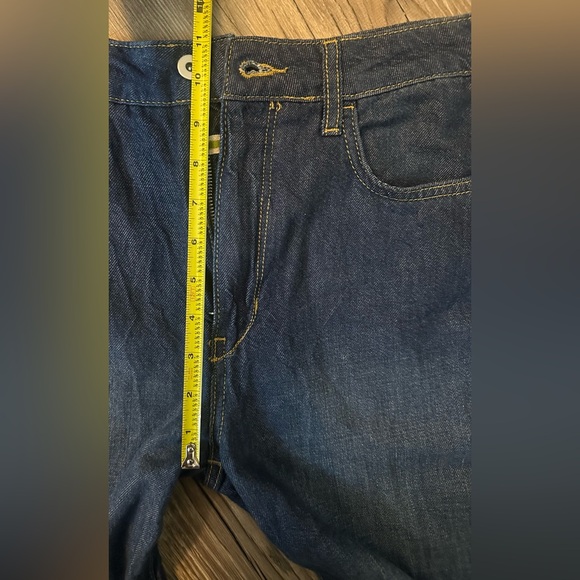 Pilcro Anthropologie Wide Leg Dark Wash Jeans “The Annie” Sz 25 - Picture 7 of 11